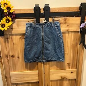 Hollister Blue Denim Mini Skirt